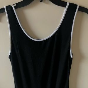 Forever 21 Black White Tank top Bodysuit, XL